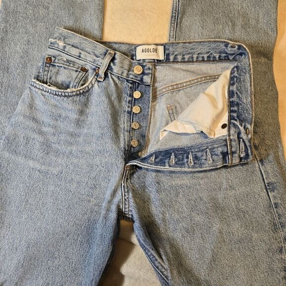 Agolde Lana Jean in Riptide 24 - Picture 3 of 6